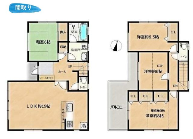 【間取り】 | 4LDKはリビングダイニングキッチンと4つの居室がある間取りで、大家族や二世帯住宅に最適。広々としたリビングで家族団らんを楽しみ、個室でプライベートな時間も確保でき、快適な生活を送ることができますよ。