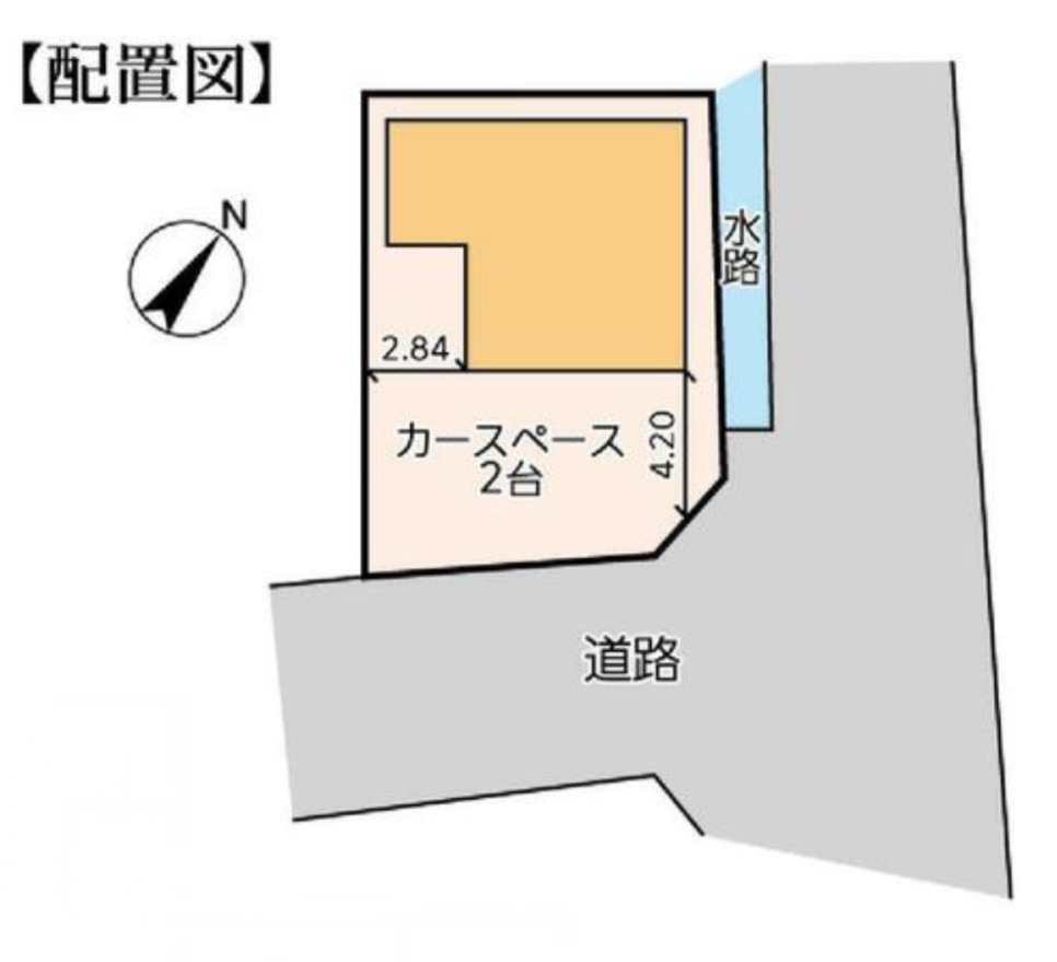中古戸建　柏市高田の区画図