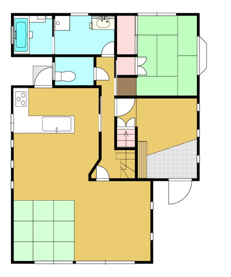【間取り】 | 富岡市宮崎中古戸建
