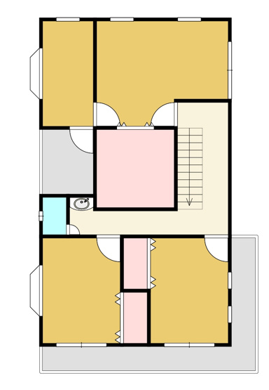 【間取り】 | 富岡市宮崎中古戸建
