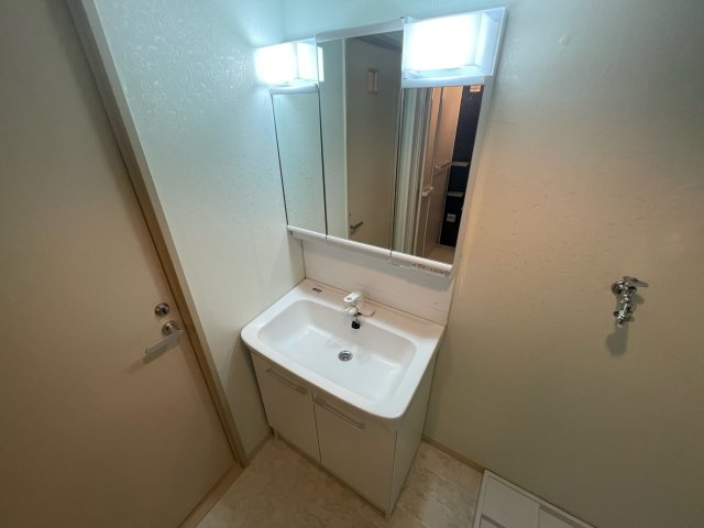 プレステージュミネギシの洗面所|広い洗面スペース