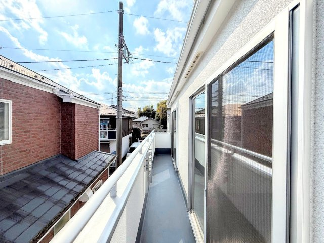 藤沢市高倉　新築戸建てのバルコニー|◆日当たり良好なバルコニー！毎日のお洗濯にも嬉しいですね！