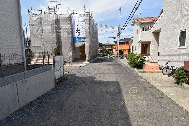 ハートフルタウン 　日立市東大沼町3期　Aの前面道路含む現地写真|現地撮影（2026年2月）5月完成予定です。
