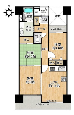 ユニハイム北田辺アクロスの画像