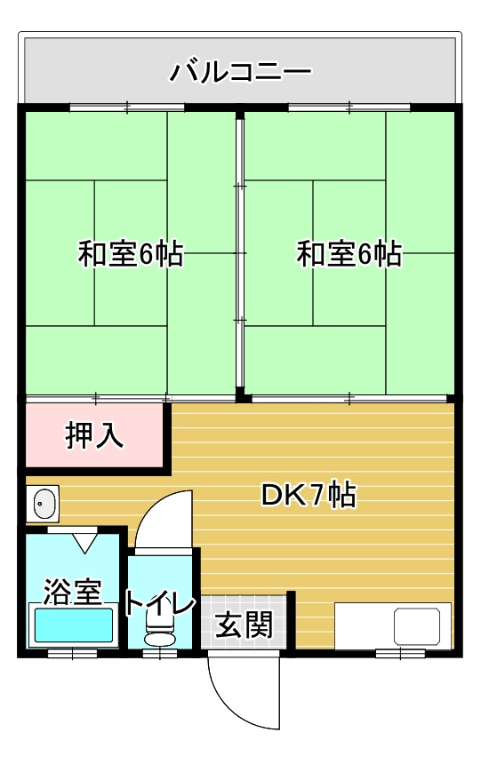岩内マンションⅡの間取り