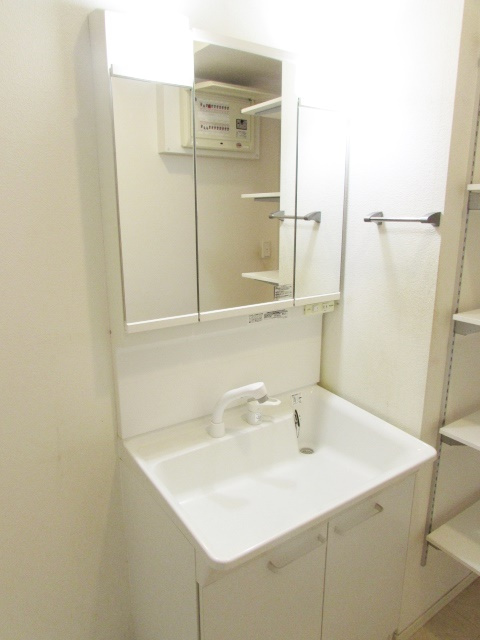 御殿山２丁目テラスハウスの洗面所|ゆったりとスペースのある洗面所