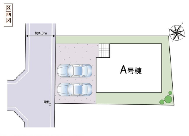 市川市中国分５丁目２２４１番の区画図