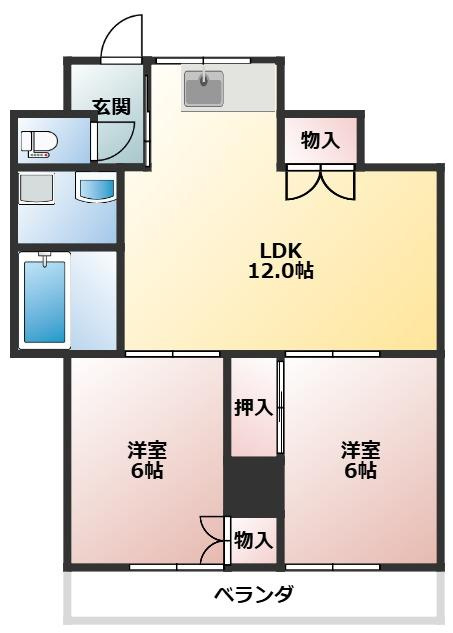 豊川支店マンションの間取り