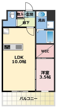 Alivis三国本町の間取り
