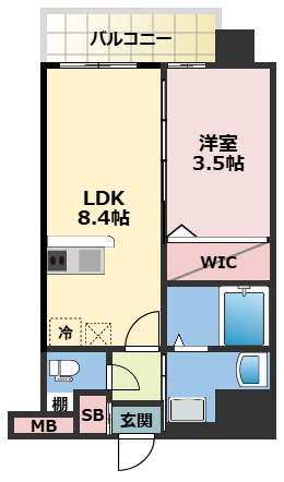 Luxe玉造南の間取り