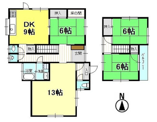 【間取り】 | 戸建　堀江町