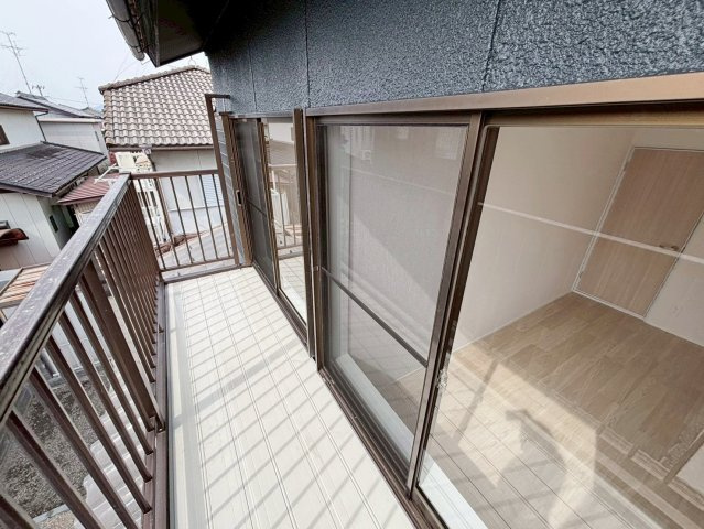 中古住宅　十七条のバルコニー