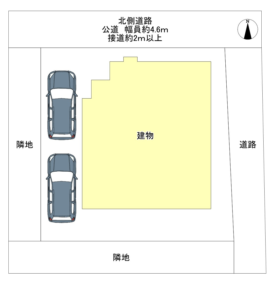 中古住宅　十七条の区画図