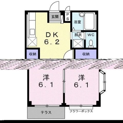 【間取り】 | エスポワールＭ