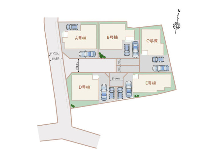 売新築戸建　静岡市清水区高橋５丁目の区画図