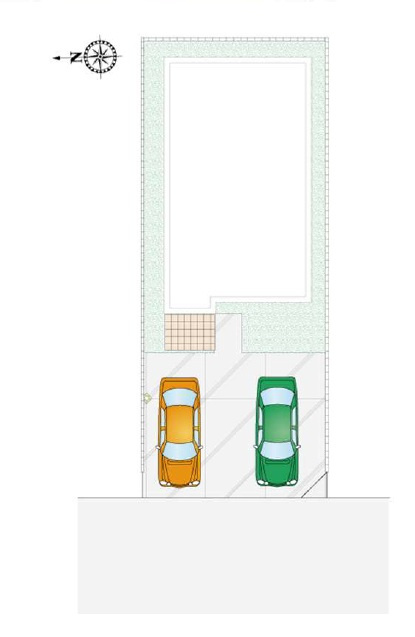 所沢市東狭山ケ丘3丁目・全15棟　新築一戸建　13号棟の区画図|【全15棟・13号棟】カースペース2台分