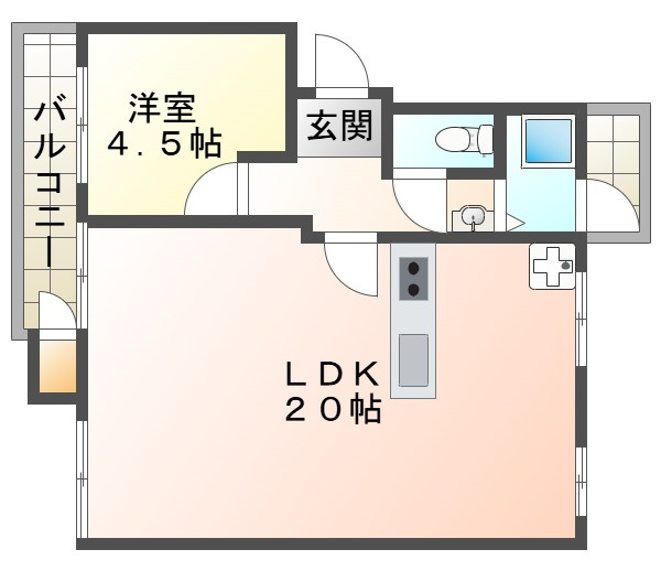 狩口台住宅29号棟の間取り