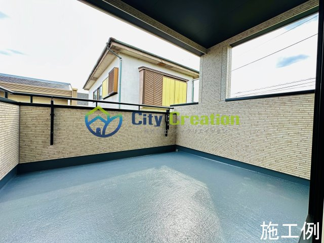 小田原市扇町　新築戸建　全1棟1号棟のバルコニー