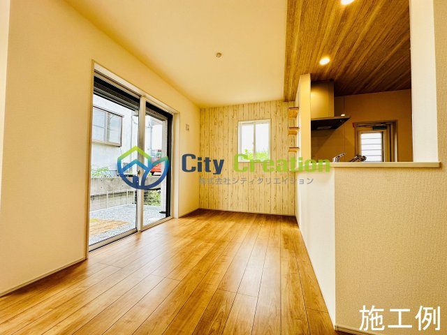 小田原市扇町　新築戸建　全1棟1号棟の居間・リビング