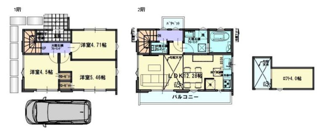 【間取り】 | 東久留米市南沢４丁目　新築戸建て | 3LDK・土地面積80.46ｍ2・建物面積63.32ｍ2