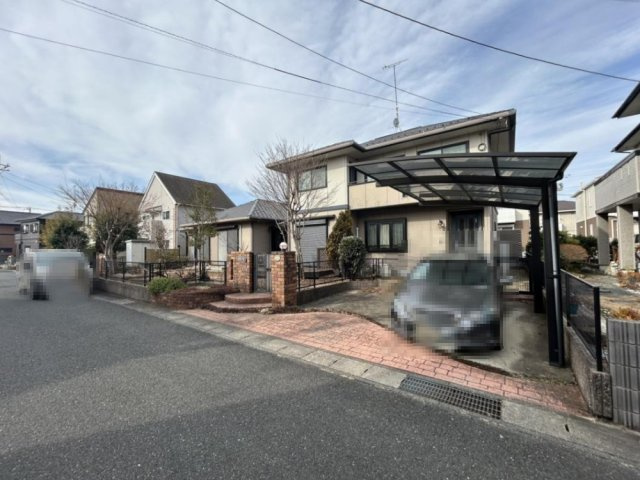 ひたちなか市田彦　中古戸建の前面道路含む現地写真