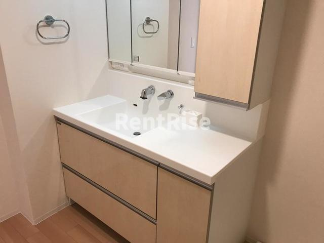 光明寺字山屋敷新築アパートの洗面所|洗髪洗面化粧台(イメージ)