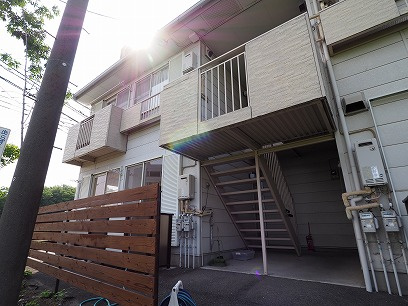 高崎市中尾町のアパートの外観パース