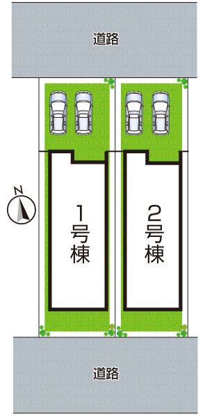 神戸市須磨区白川台　第3期　新築一戸建ての区画図|全2区画