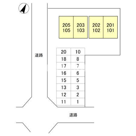 アベーテ・カーサ　Ⅱの区画図|当社、チルホームのHPもご覧ください(^^)/物件情報多数♪