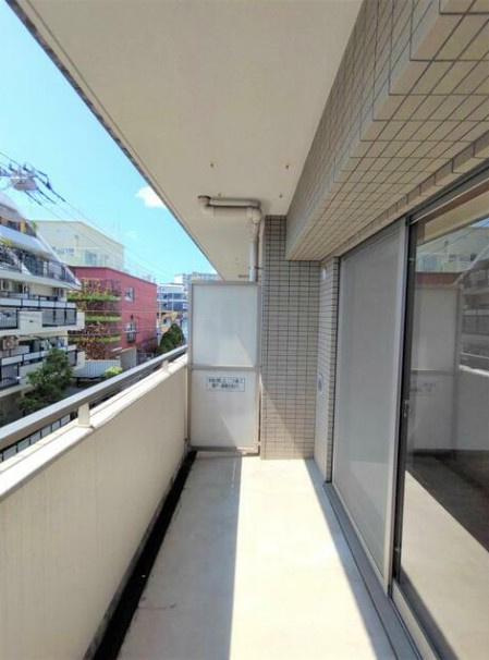 コンフォール高田馬場のバルコニー