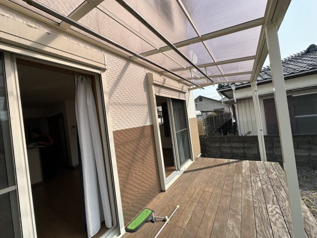 曽根町貸家のバルコニー