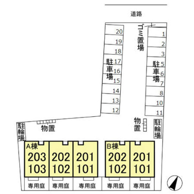 【区画図】 | プラナス　Ａ