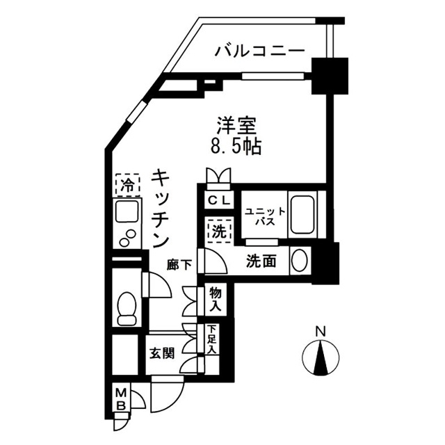レジディア中落合A棟の間取り