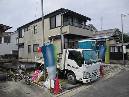 佐伯区美の里１丁目の前面道路含む現地写真