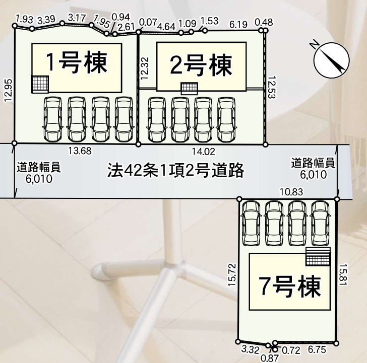 新築戸建　富士宮市淀平町第2　全3棟　7号棟の区画図|7号棟