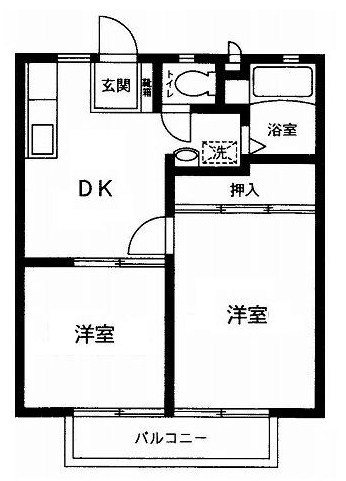 ウイングRの間取り|間取りです。