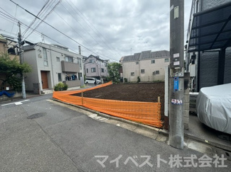 【前面道路含む現地写真】 | 中野区江原町3丁目　売地　全2区画