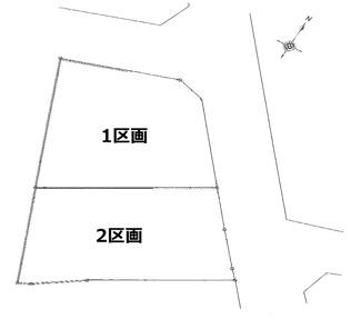 【土地図】 | 中野区江原町3丁目　売地　全2区画 | 1区画88.10㎡‥9,780万円　2区画88.17㎡‥9,580万円