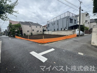 【前面道路含む現地写真】 | 中野区江原町3丁目　売地　全2区画