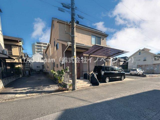 川口市朝日の邸宅の前面道路含む現地写真