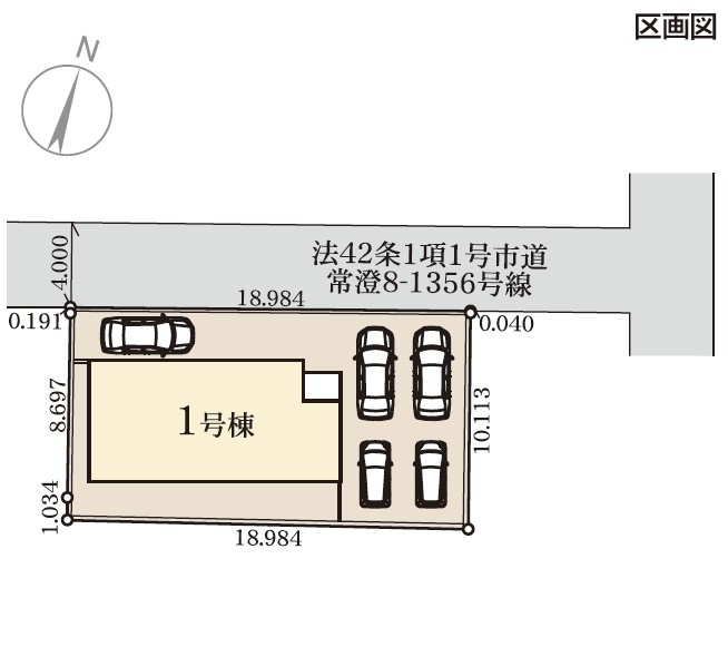 水戸市大串町2期　新築戸建の区画図