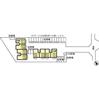 【区画図】 | アミューズＡ・Ｂ B