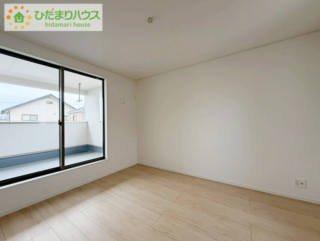 郡山市富田町第20　新築戸建　1号棟の寝室|広めの主寝室は、ベッドの他にもパソコンデスクやドレッサーなども置けちゃいます(*^-^*)