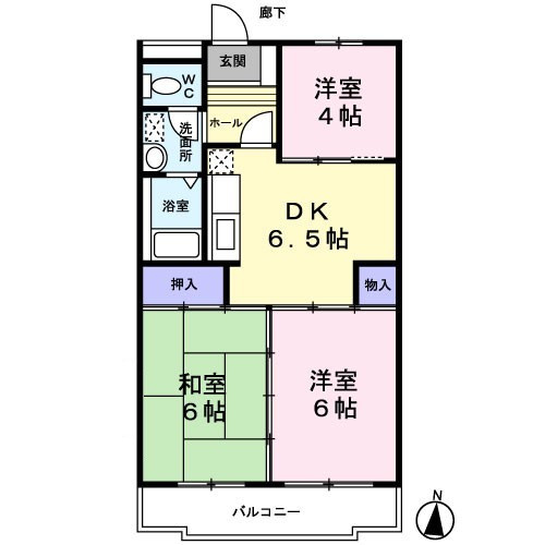 グレイスコートの間取り|間取り図