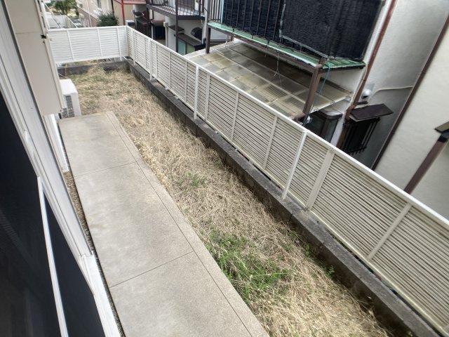 サザン五葉A棟の庭|庭が付いてます