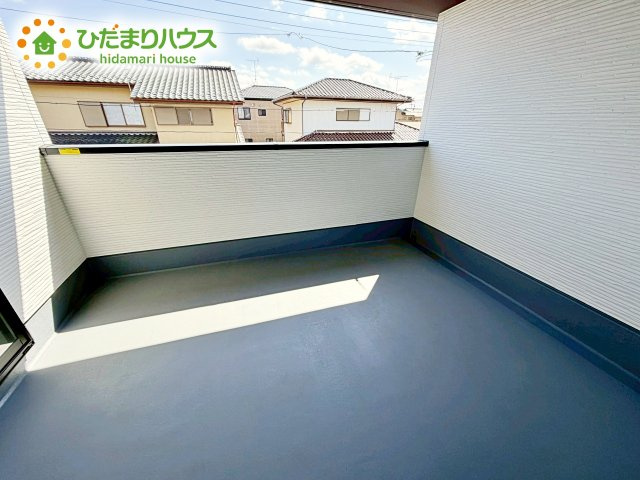【バルコニー】 | 水戸市堀町2期　新築戸建 | 人気が高いインナーバルコニーを採用♪天候を気にせず洗濯物を干せ、紫外線も気にせずに済みます(*^^)v