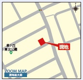 仲介手〇料不要　ブルーミングガーデン合志市豊岡4期【合志南小・合志中】の地図
