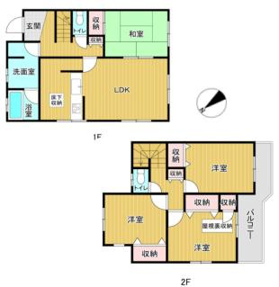 加須市花崎4丁目　中古一戸建ての間取り|約68坪の広々敷地でゆとりのある暮らし♪