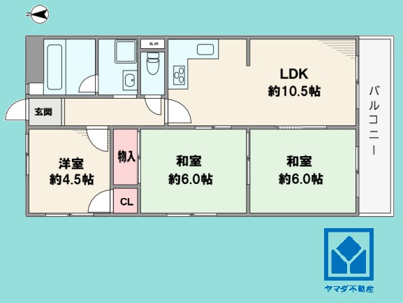グリーンハイツ塚口の間取り