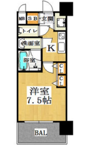 【間取り】 | CITY　SPIRE西中島
